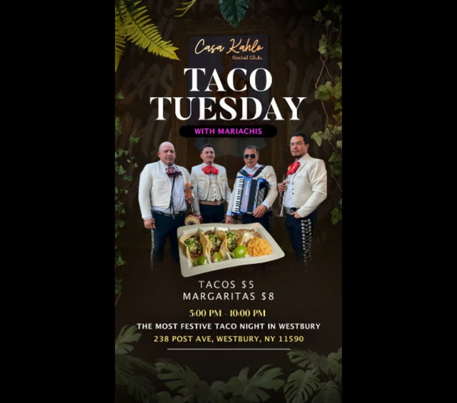 Taco Tuesday with Mariachis at Casa Kahlo