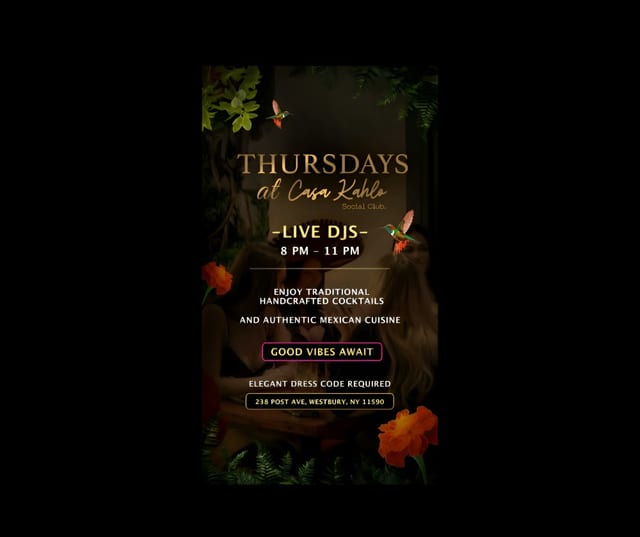 Thursday Nights with Live DJs at Casa Kahlo